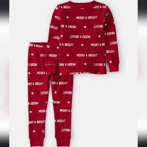 Merry & Bright Kids Pajamas - Red